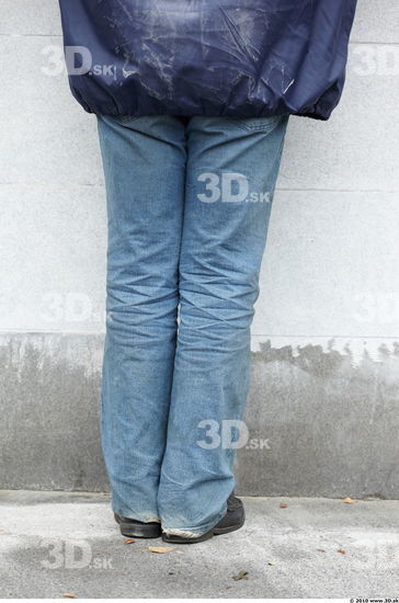Leg Head Man Casual Jeans Average Bearded Street photo references