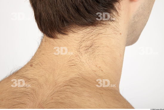 Neck Whole Body Man Animation references Hairy Nude Casual Athletic Studio photo references