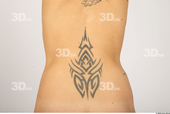 Whole Body Back Woman Animation references Tattoo Nude Slim Studio photo references