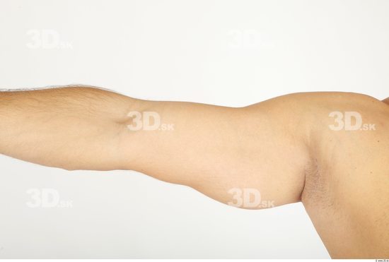 Arm Whole Body Man Nude Casual Chubby Bald Studio photo references