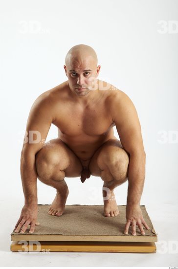 Whole Body Man Other White Nude Chubby Bald