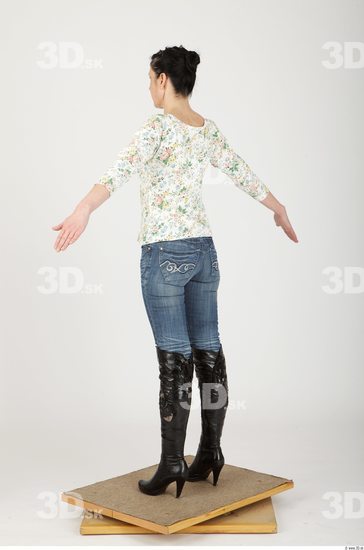 Whole Body Woman Animation references Casual Slim Studio photo references