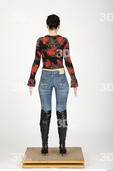 Whole Body Woman Animation references Casual Slim Studio photo references