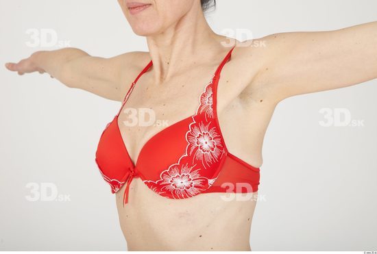 Chest Whole Body Woman Underwear Bra Slim Studio photo references