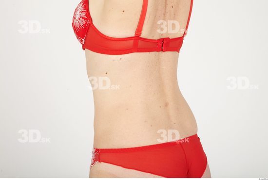 Whole Body Back Woman Underwear Slim Studio photo references