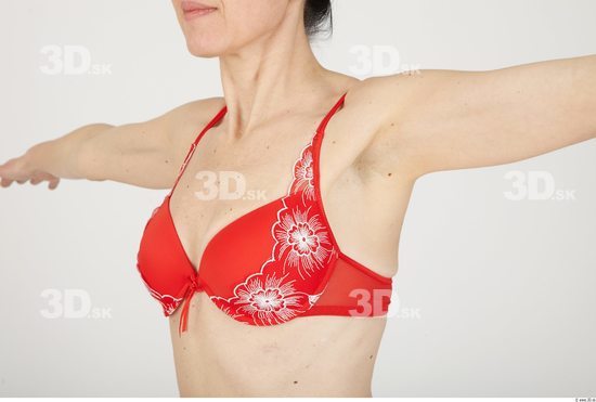 Chest Whole Body Woman Underwear Bra Slim Studio photo references