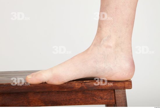 Foot Whole Body Woman Nude Slim Studio photo references