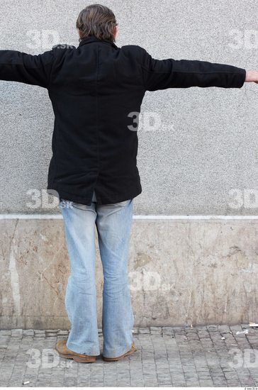 Whole Body Man T poses White Casual Slim