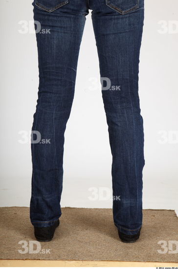 Calf Whole Body Woman Animation references Casual Jeans Average Studio photo references