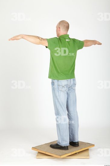 Whole Body Man Animation references T poses Casual Athletic Studio photo references