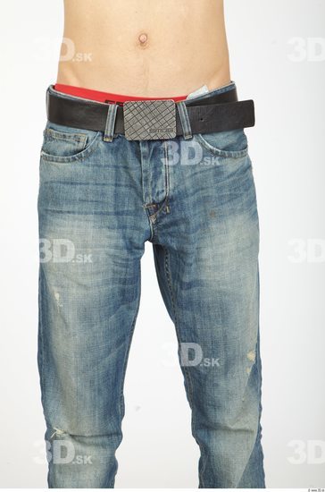 Thigh Whole Body Man Animation references Casual Jeans Slim Studio photo references