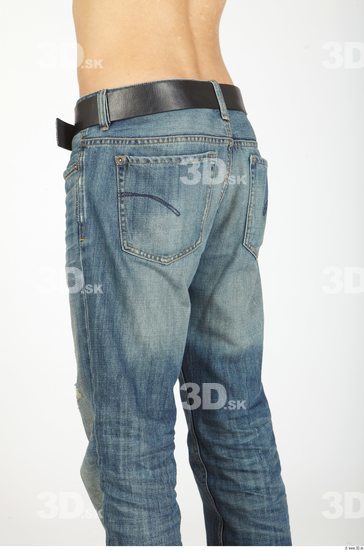 Thigh Whole Body Man Animation references Casual Jeans Slim Studio photo references