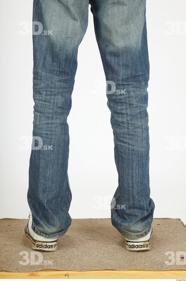 Calf Whole Body Man Animation references Casual Jeans Slim Studio photo references