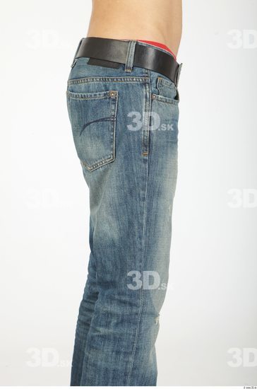 Thigh Whole Body Man Animation references Casual Jeans Slim Studio photo references