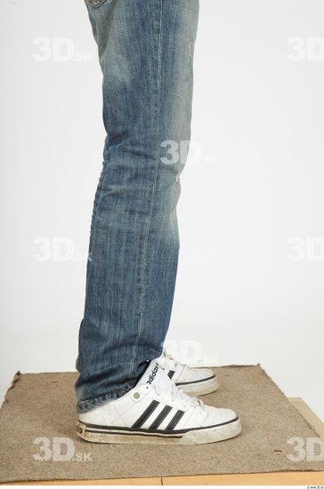 Calf Whole Body Man Animation references Casual Jeans Slim Studio photo references