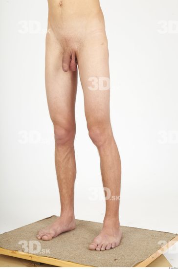 Leg Whole Body Man Animation references Nude Casual Slim Studio photo references