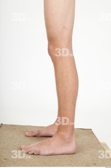 Calf Whole Body Man Animation references Nude Casual Slim Studio photo references