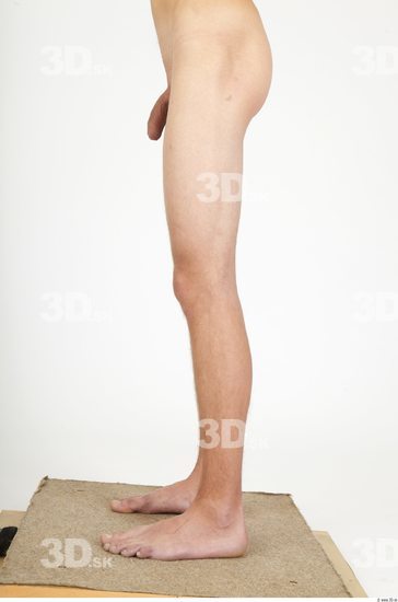 Leg Whole Body Man Animation references Nude Casual Slim Studio photo references