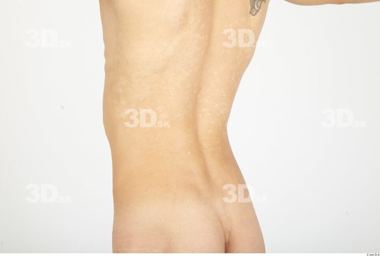 Whole Body Back Man Animation references Nude Casual Slim Studio photo references