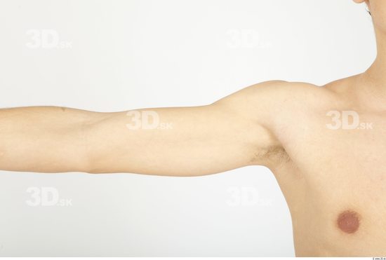 Arm Whole Body Man Animation references Nude Casual Slim Studio photo references