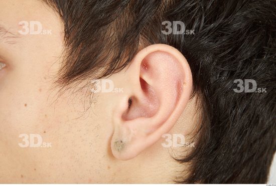 Ear Whole Body Man Animation references Casual Slim Studio photo references