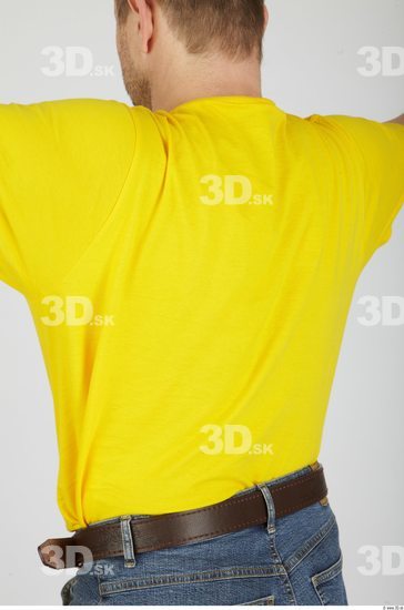 Upper Body Whole Body Man Animation references Casual Shirt T shirt Overweight Studio photo references