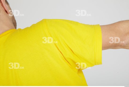 Arm Whole Body Man Animation references Casual Shirt T shirt Overweight Studio photo references