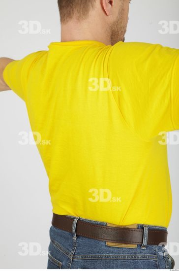 Upper Body Whole Body Man Animation references Casual Shirt T shirt Overweight Studio photo references