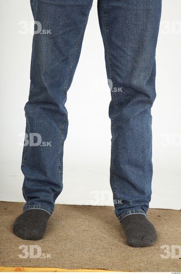 Calf Whole Body Man Animation references Casual Jeans Overweight Studio photo references