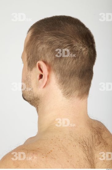 Whole Body Head Man Animation references Casual Overweight Bearded Studio photo references