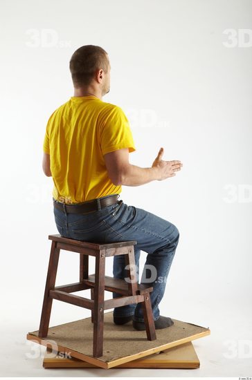 Whole Body Man Artistic poses White Casual Overweight