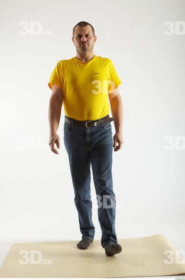 Whole Body Man Animation references White Casual Overweight