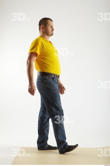 Whole Body Man Animation references White Casual Overweight