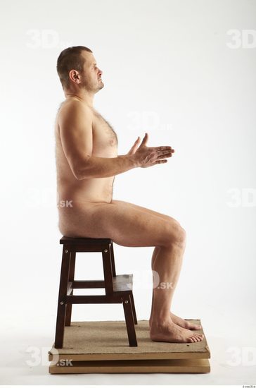 Whole Body Man Artistic poses White Nude Overweight