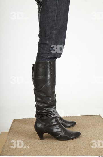 Leg Whole Body Woman Casual Boot Slim Studio photo references