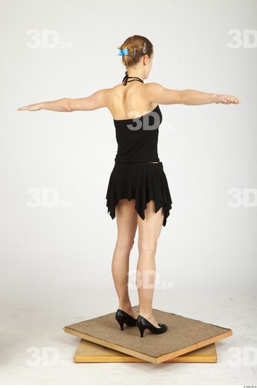 Whole Body Woman T poses Formal Slim Studio photo references