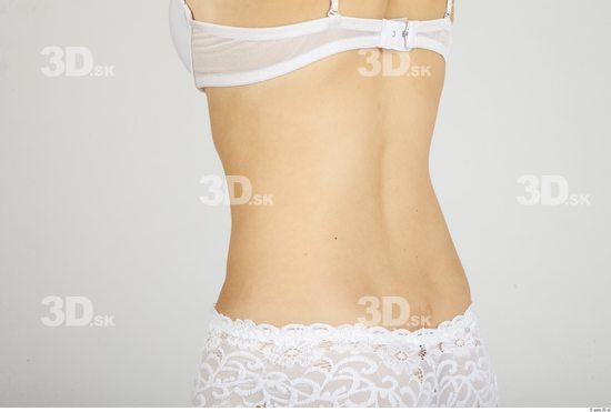 Whole Body Back Woman Underwear Slim Studio photo references