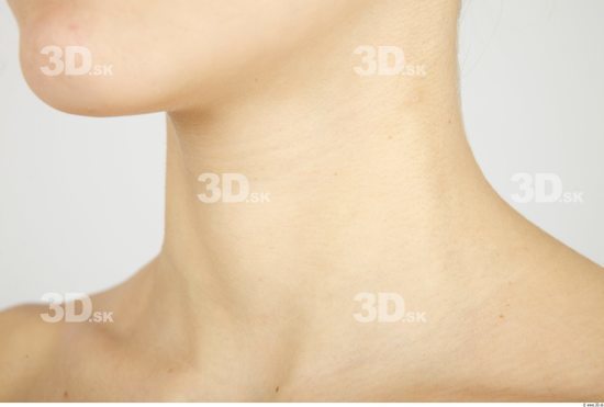 Neck Whole Body Woman Nude Slim Studio photo references