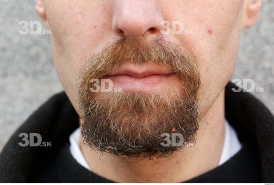 Mouth Man White Slim Bearded