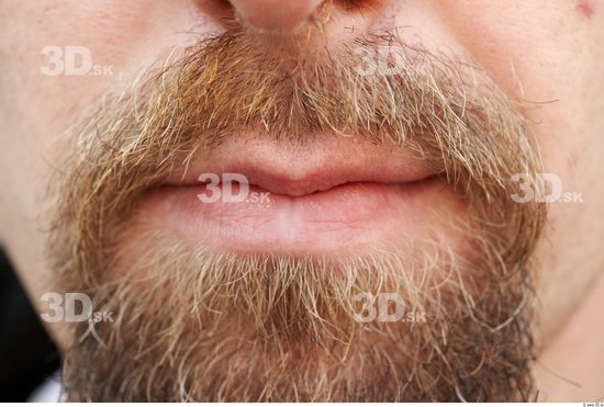 Mouth Man White Slim Bearded