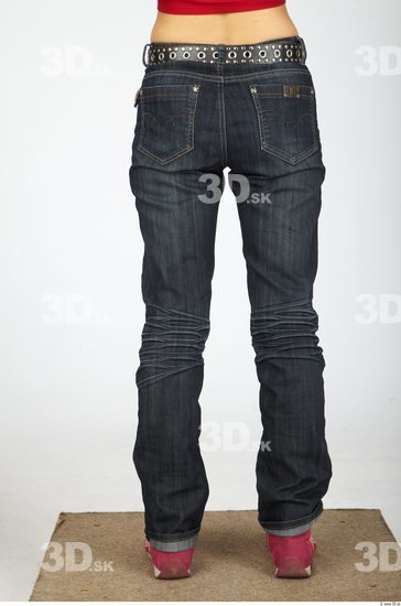 Leg Whole Body Woman Casual Jeans Slim Studio photo references