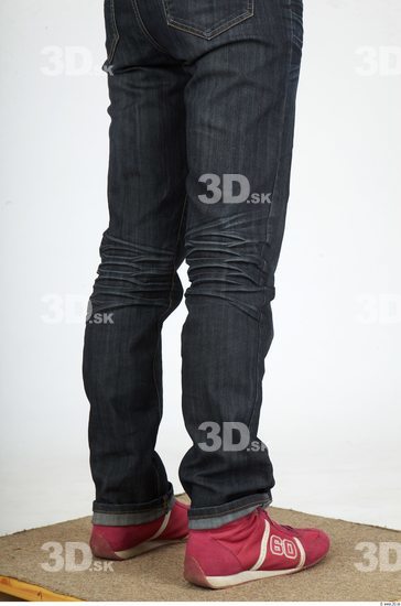 Calf Whole Body Woman Casual Jeans Slim Studio photo references