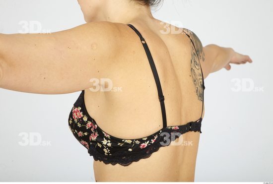 Whole Body Back Woman Underwear Bra Slim Studio photo references