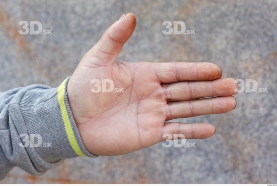 Hand Head Man White Casual Overweight Wrinkles Bald Street photo references