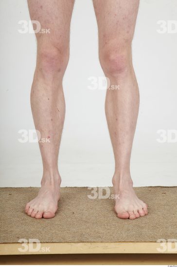 Calf Whole Body Man Nude Casual Slim Studio photo references