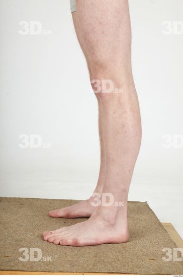 Calf Whole Body Man Nude Casual Slim Studio photo references