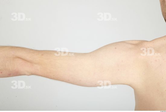 Arm Whole Body Man Nude Casual Slim Studio photo references