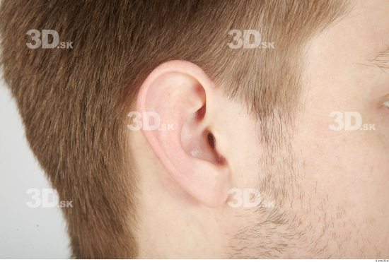 Ear Whole Body Man Casual Slim Studio photo references