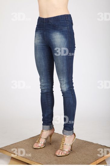 Leg Whole Body Woman Animation references Casual Jeans Average Studio photo references