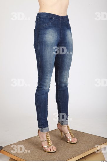 Leg Whole Body Woman Animation references Casual Jeans Average Studio photo references